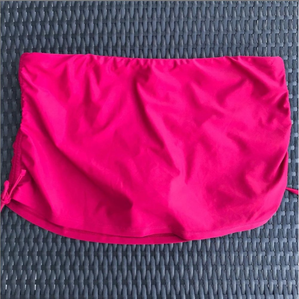 Island Escape plus size burgandy skirted bottom